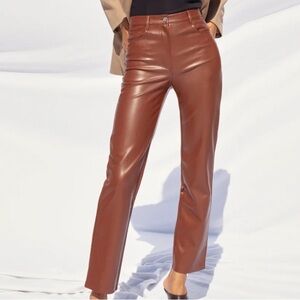 Aritzia Wilfred Faux Leather Pants